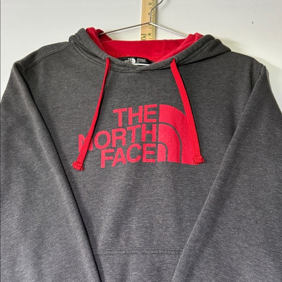 The North Face Men's Charcoal and Scarlet Hoodie - Picture 1 of 11